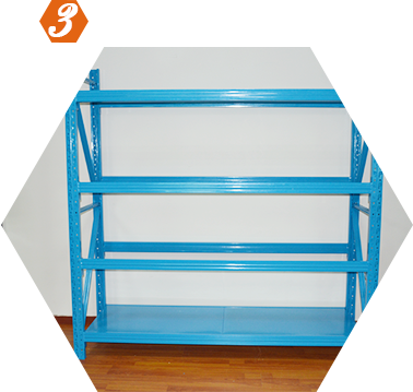 輕型貨架安裝完成